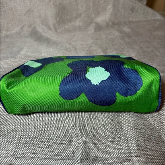 CLINIQUE x Kate Spade Navy Green Makeup Cosmetic Bag, Travel Pouch - Picture 4 of 9